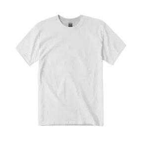 165gsm Crew Neck White T-shirts