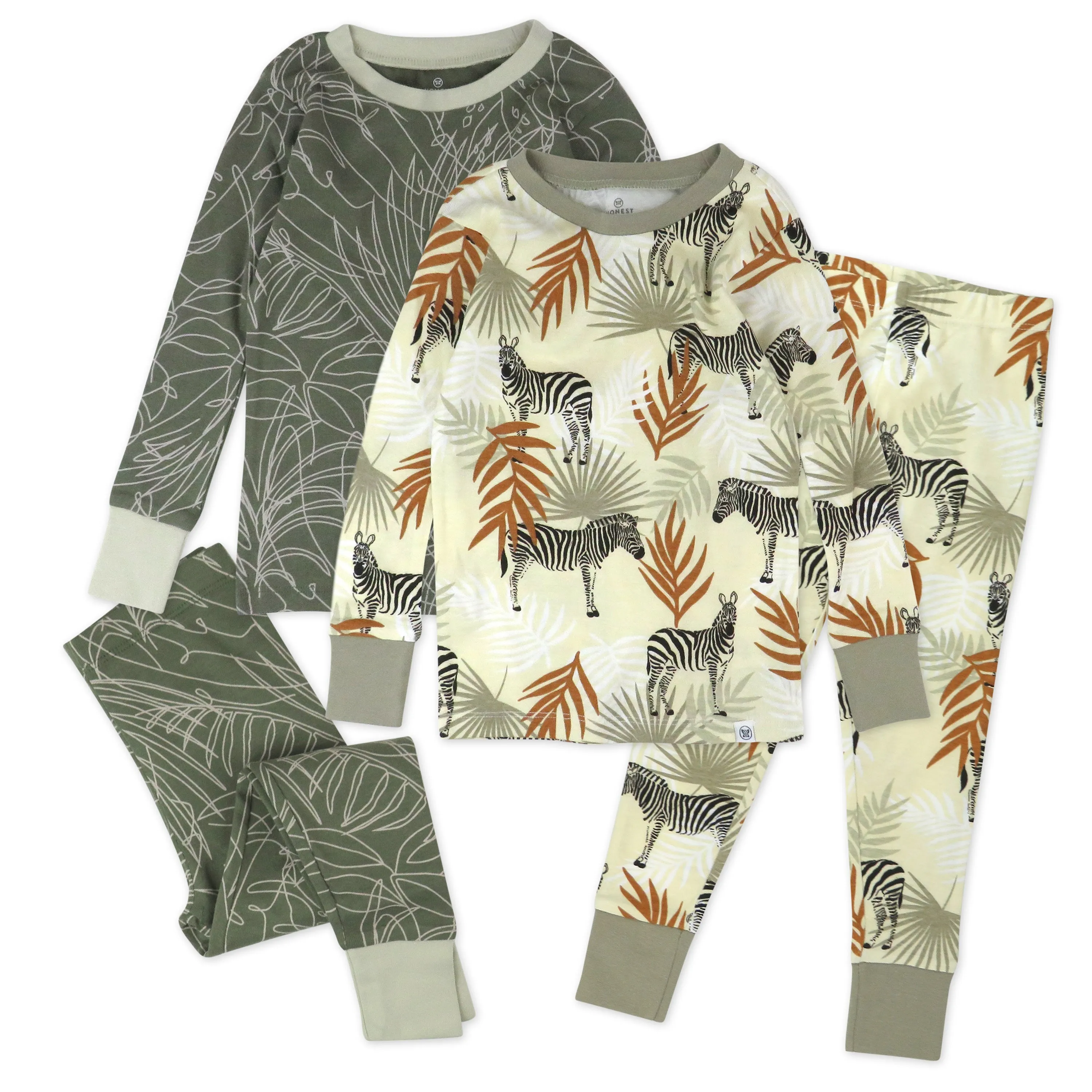 4-Piece Long Sleeve PJ Set