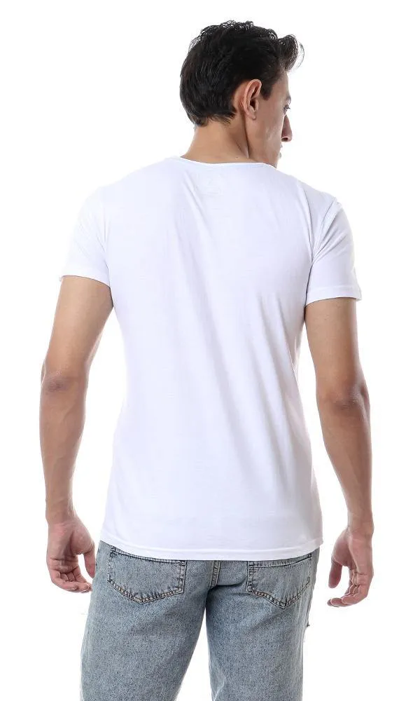 57497 Crew Neck Printed T-Shirt - White