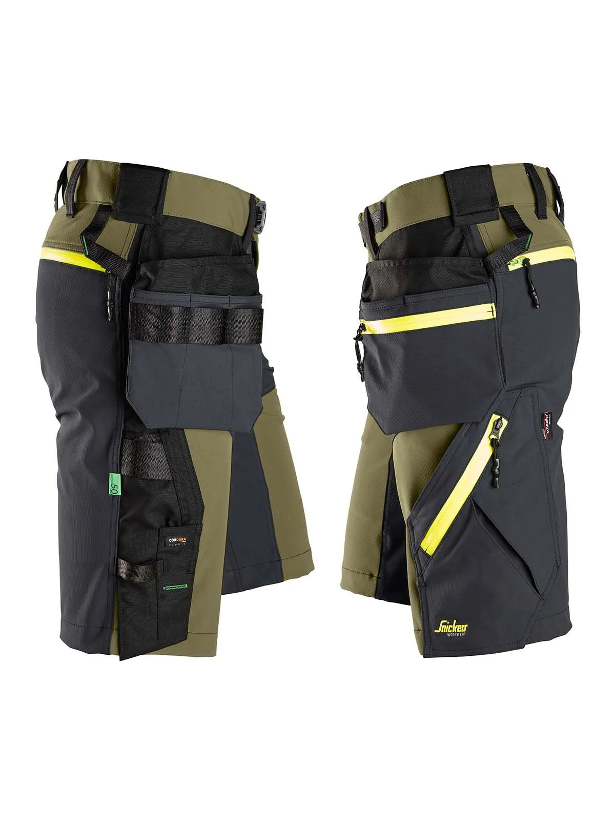 6140&#x20;Work&#x20;Shorts&#x20;Holster&#x20;Pockets&#x20;Softshell&#x20;Stretch&#x20;-&#x20;Snickers