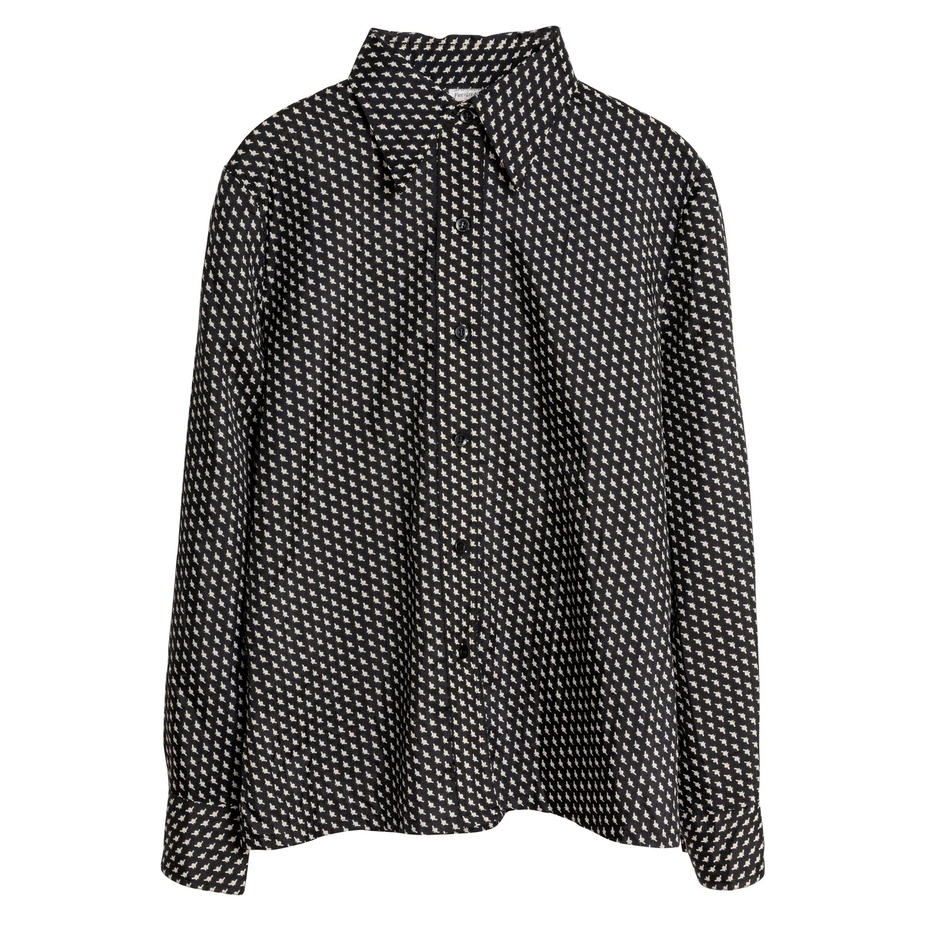 70s Satin Weave Barrymore Collar Shirt