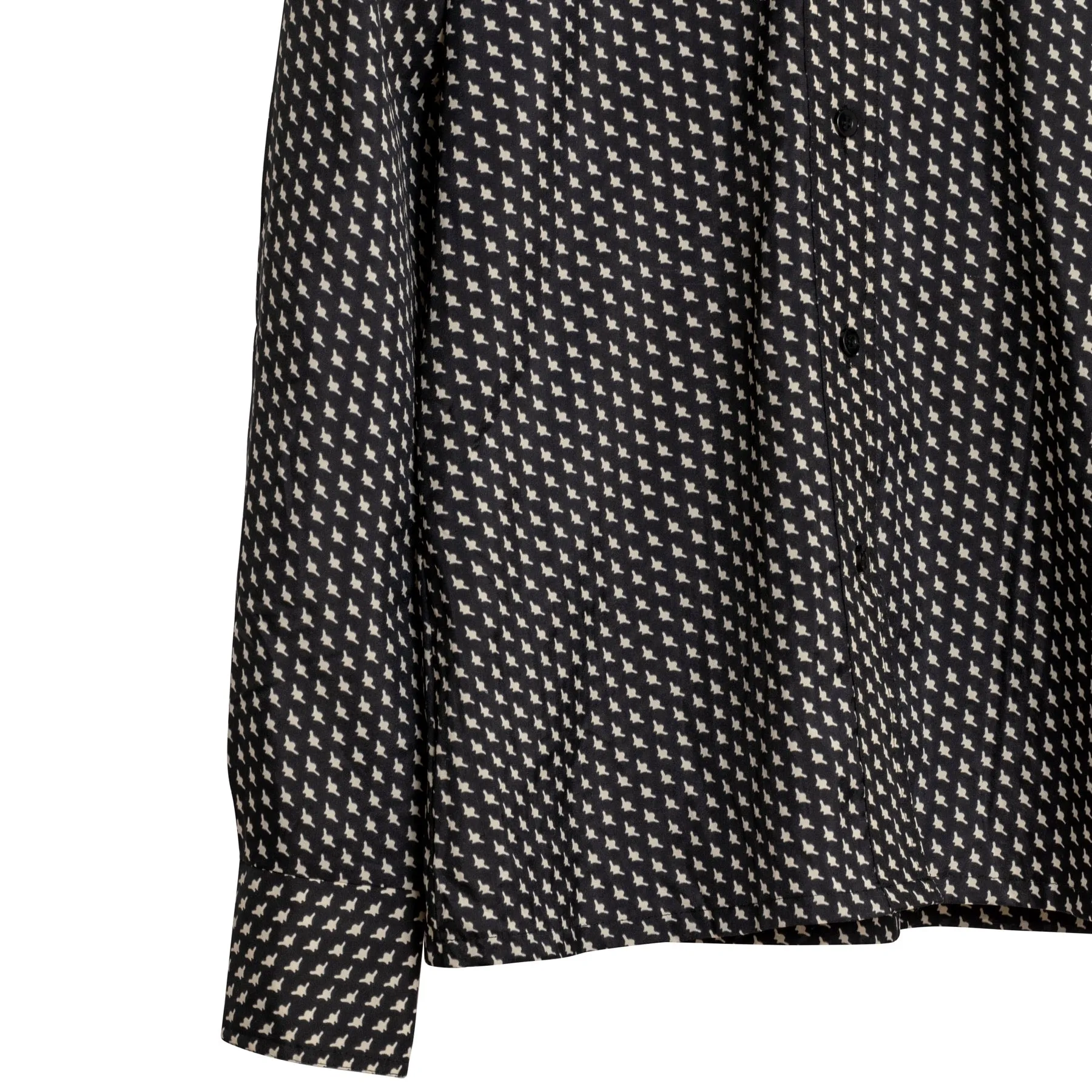 70s Satin Weave Barrymore Collar Shirt