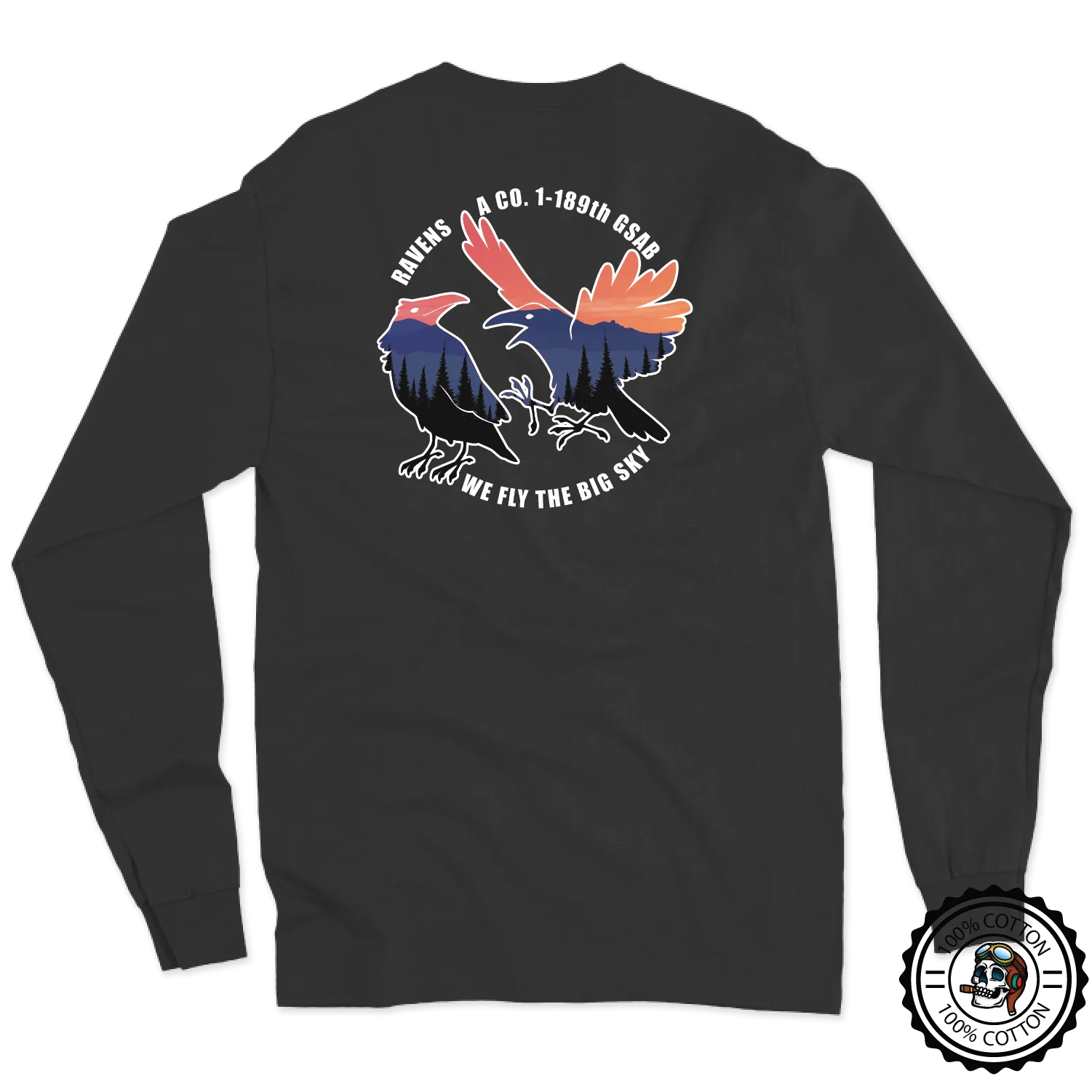 A Co, 1-189 GSAB "Ravens" V2 Long Sleeve T-Shirt