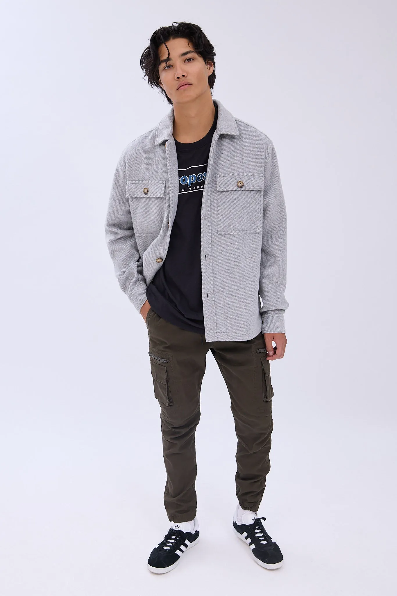 AERO Zip Cargo Twill Jogger