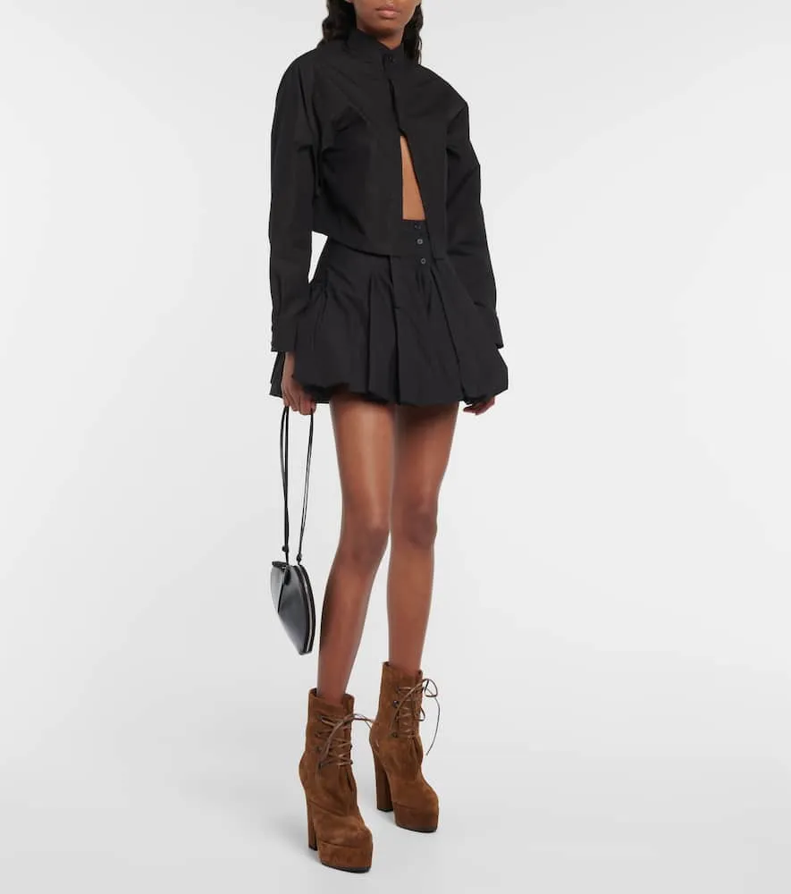 Alaia Trekk suede ankle boots