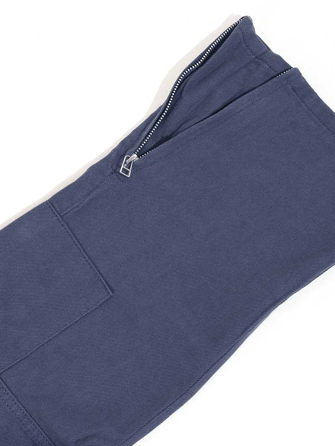 Ash Grey Cotton Drill 8 pocket Baggy Fit Cargo