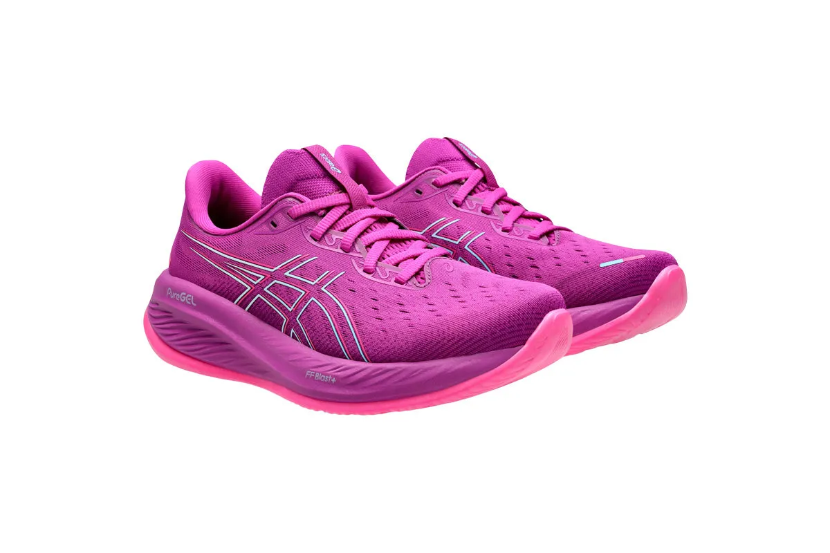 Asics Gel-Cumulus 26 B Bold Magenta/Bright Cyan Womens