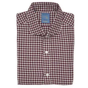 BARBA Napoli Dandylife "Vintage"  Gingham Check Cotton Shirt EU 40 NEW US 15.75