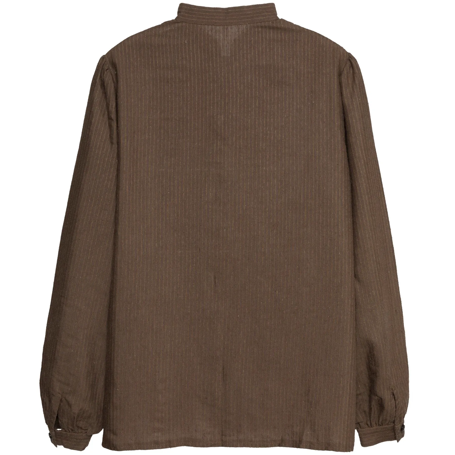 Bedford Cord Peasant Sleeve Mandarin Shirt