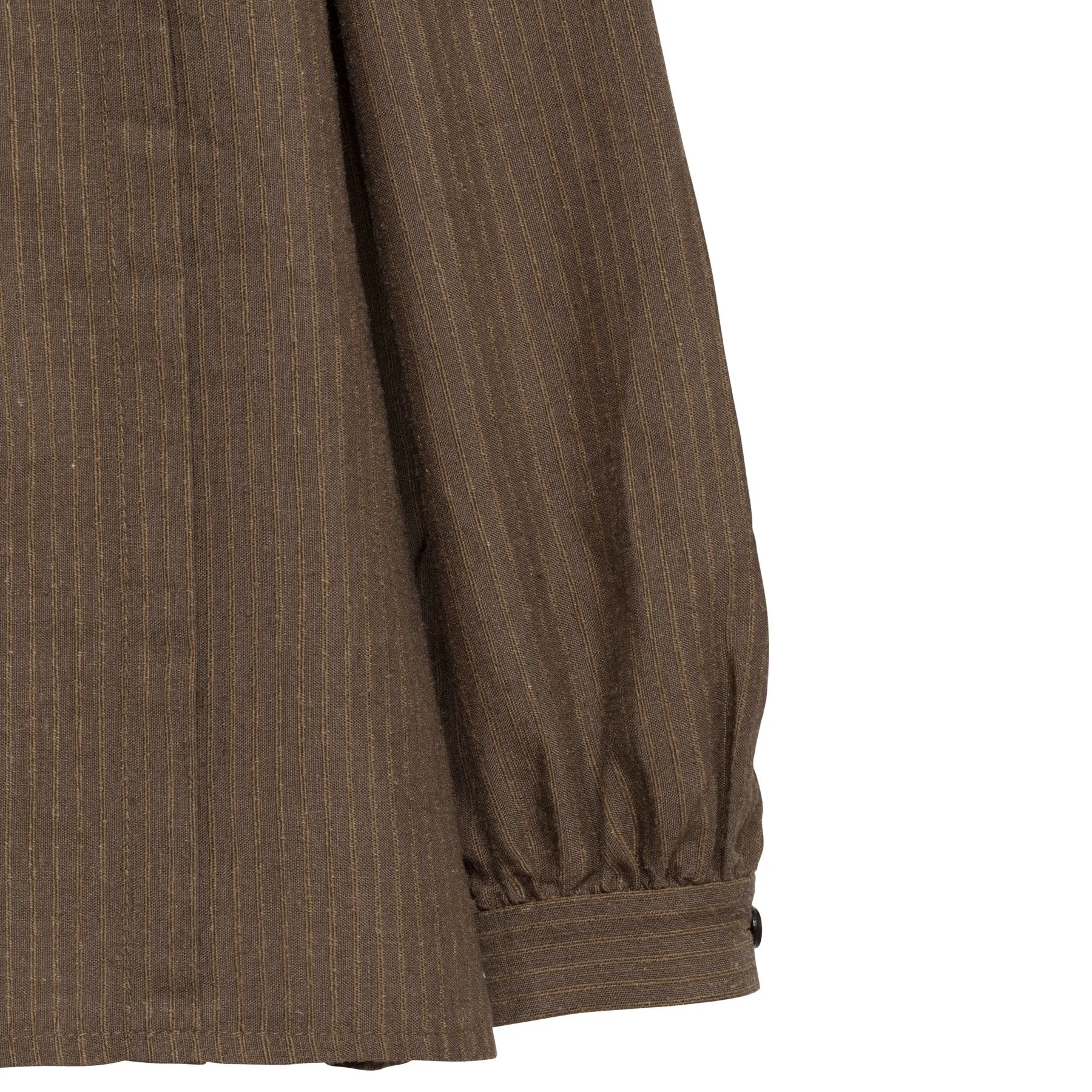 Bedford Cord Peasant Sleeve Mandarin Shirt