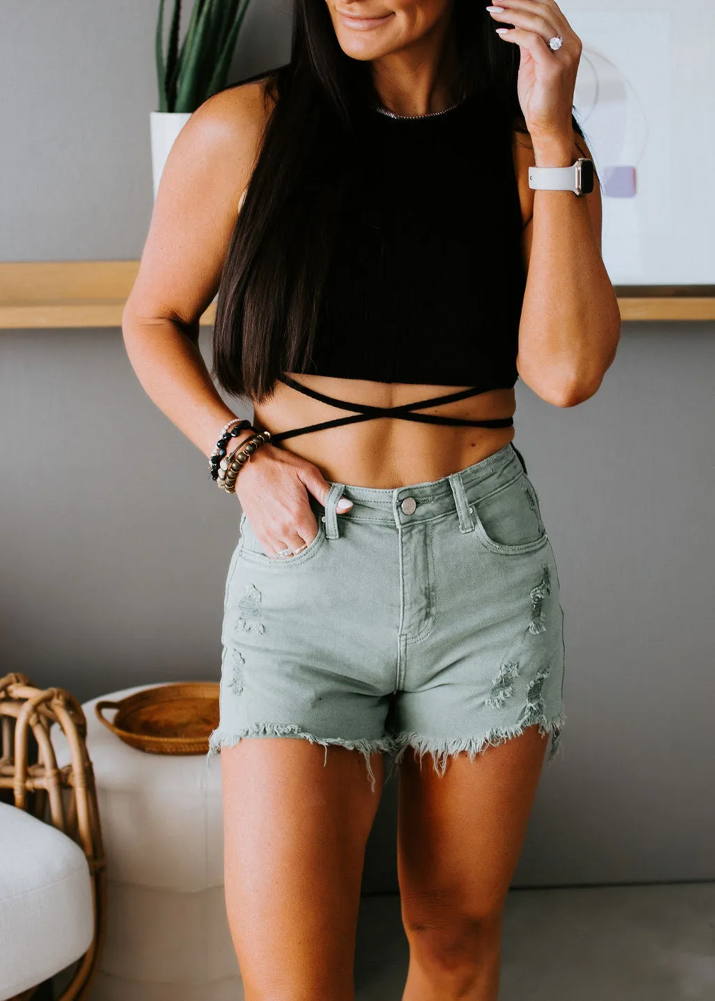 Berlin Distressed Shorts