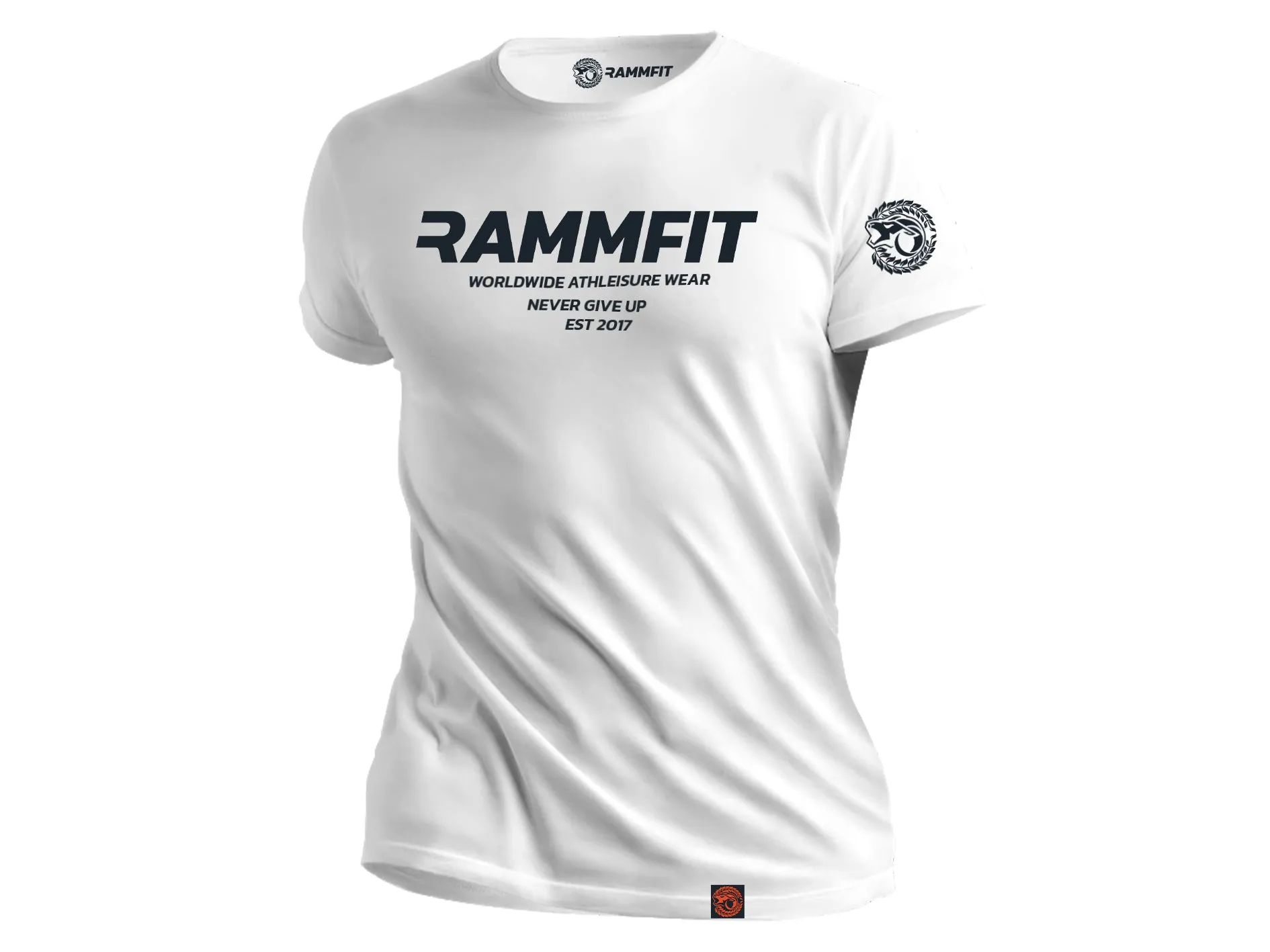 Black on White Lifestyle Tee - RAMMFIT