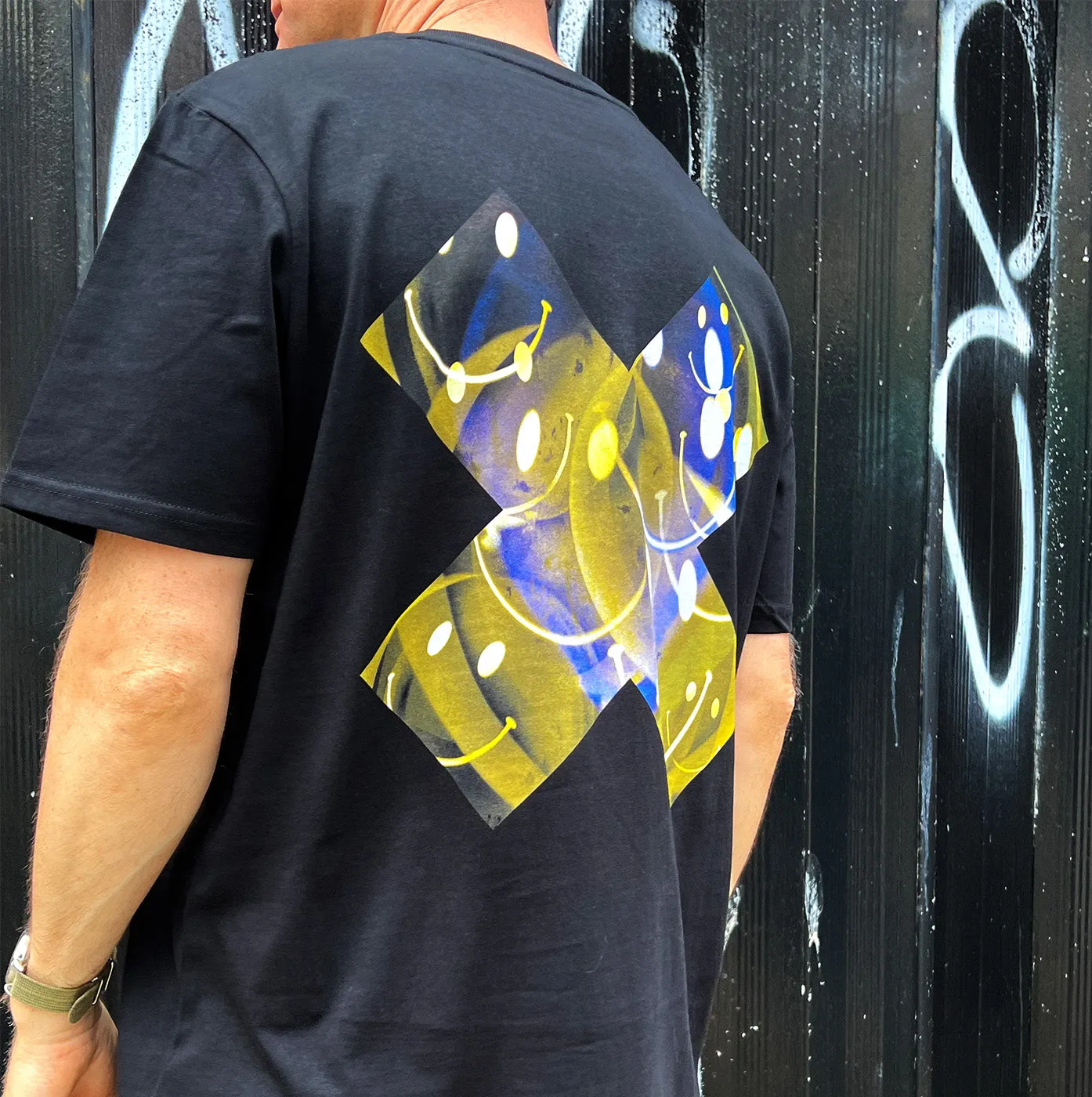 Blowout Smiley X Imprint - Tshirt - Black