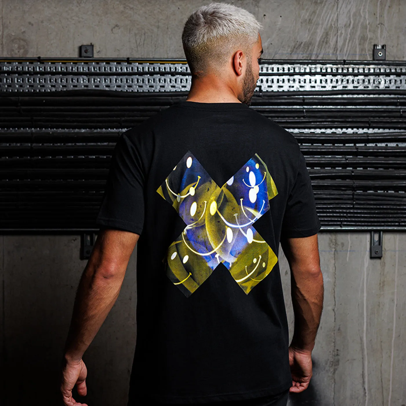 Blowout Smiley X Imprint - Tshirt - Black