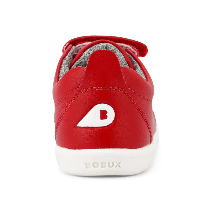 Bobux IWalk IW SWITCH Grass Court Leather Toddlers Sneaker Red 637311 NOT RETURNABLE