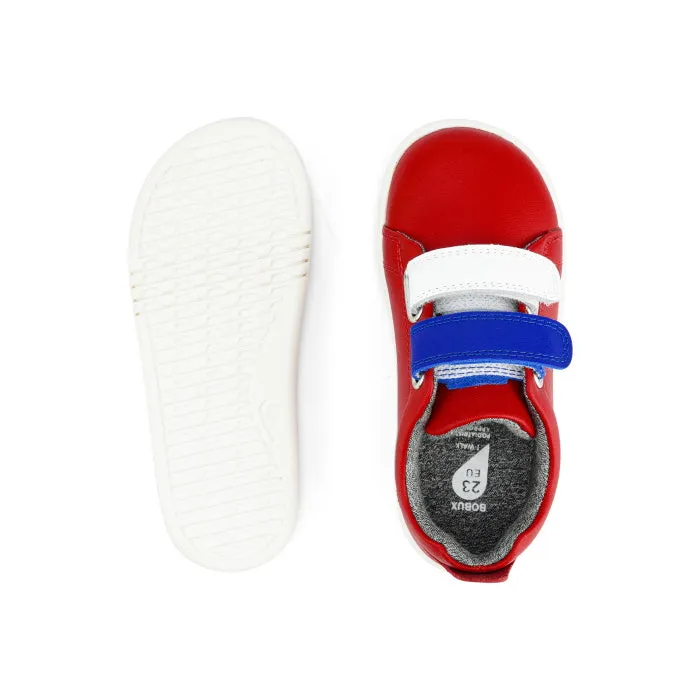 Bobux IWalk IW SWITCH Grass Court Leather Toddlers Sneaker Red 637311 NOT RETURNABLE