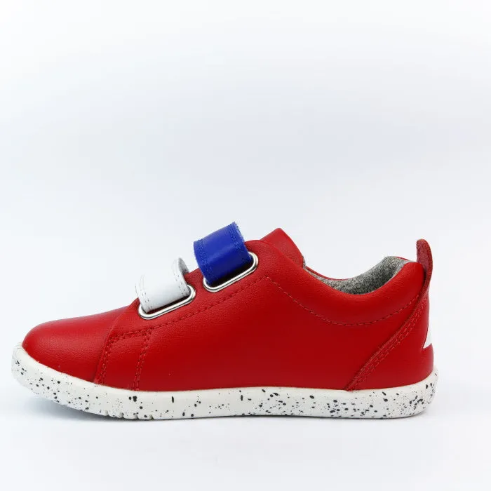 Bobux IWalk IW SWITCH Grass Court Leather Toddlers Sneaker Red 637311 NOT RETURNABLE