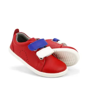 Bobux IWalk IW SWITCH Grass Court Leather Toddlers Sneaker Red 637311 NOT RETURNABLE