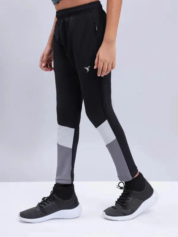 Boys Colorblock Slim Fit Trackpants with TECHNO GUARD