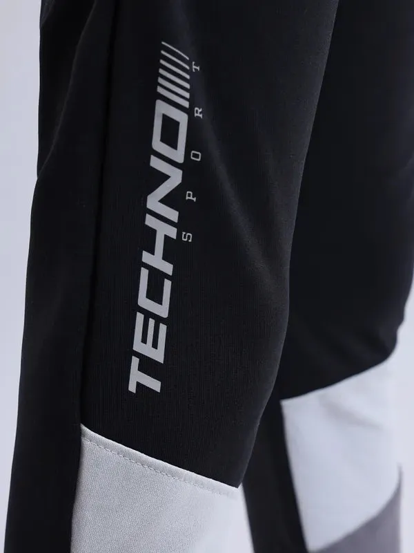 Boys Colorblock Slim Fit Trackpants with TECHNO GUARD