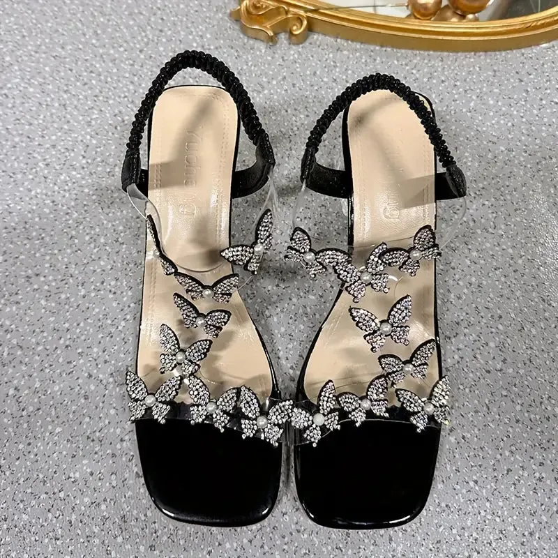 Butterfly Chunky Heels