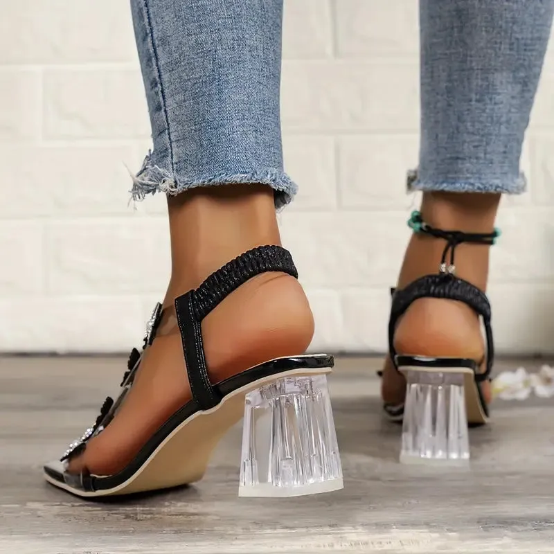 Butterfly Chunky Heels
