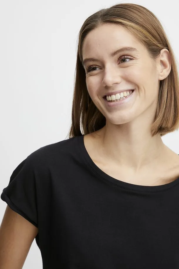 B.Young Pamila Cap Sleeve T-Shirt (Black)