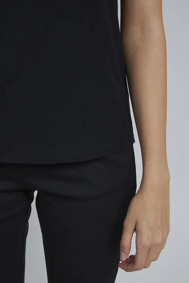 B.Young Pamila Cap Sleeve T-Shirt (Black)