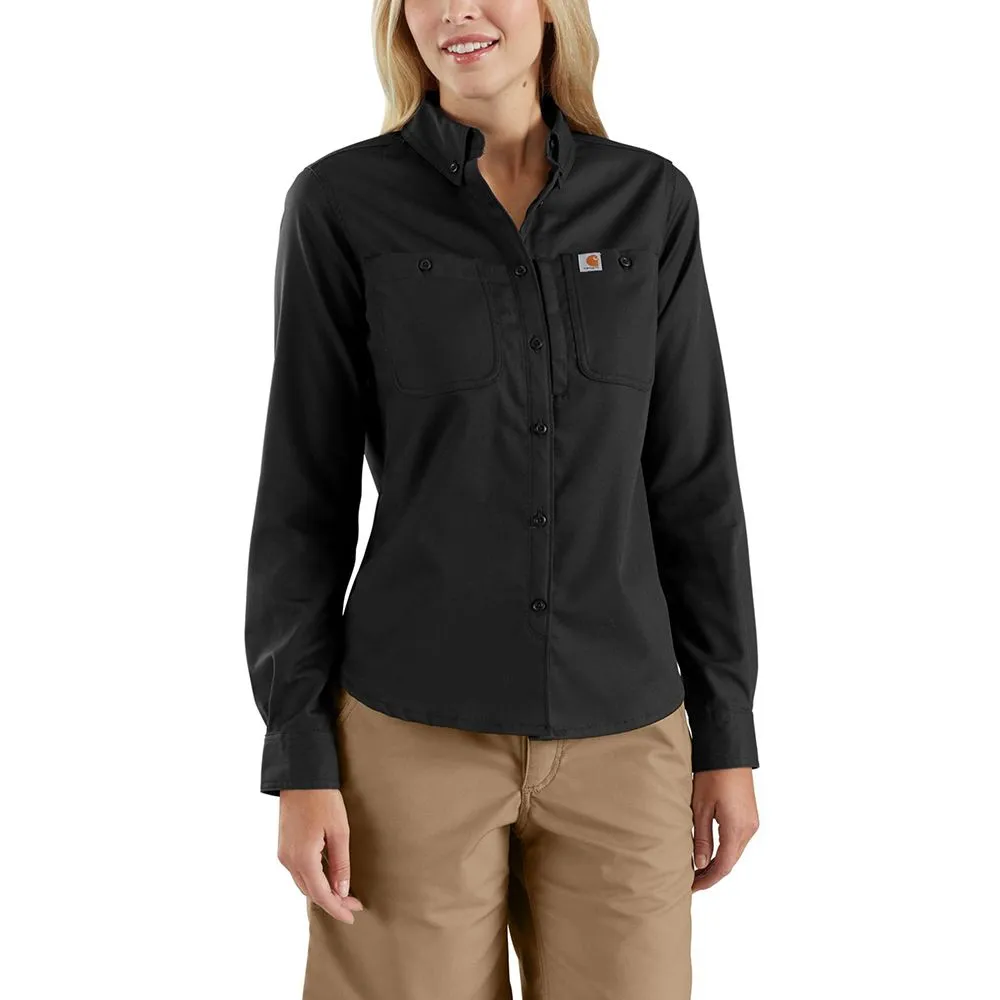 Carhartt&#x20;103106&#x20;Women&#x2019;s&#x20;Rugged&#x20;Shirt&#x20;l&#x2F;s&#x20;-&#x20;Black