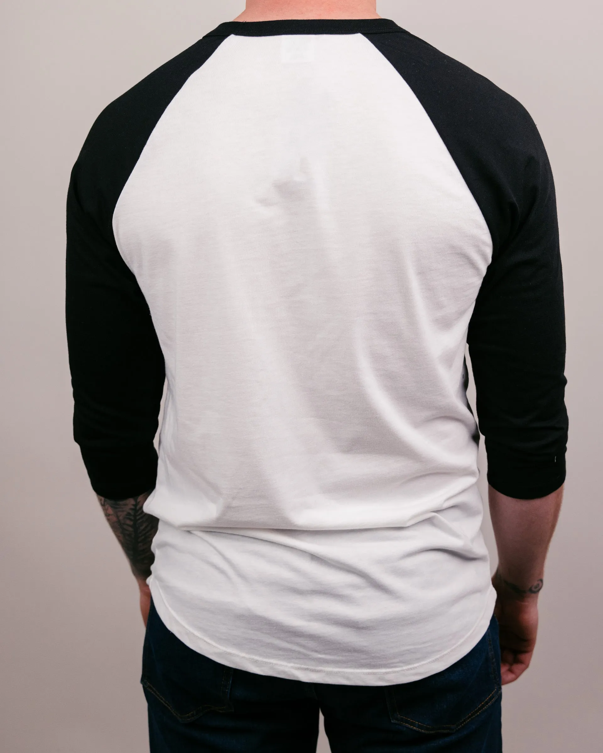 Colorado Buffaloes Script White & Black Raglan