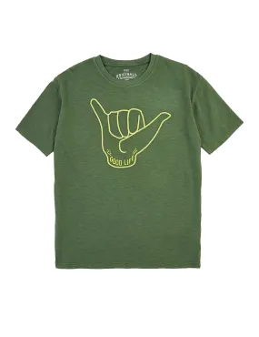 Cotton Good Life Slogan Hand Print T-Shirt