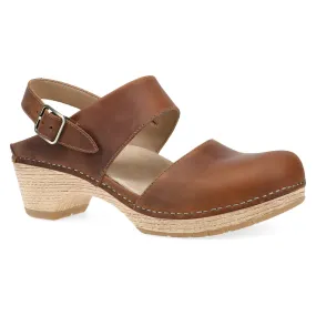 Optimized Title: Dansko Lucia Womens Tan Leather Clogs - Comfortable Supportive Footwear for All-Day Wear