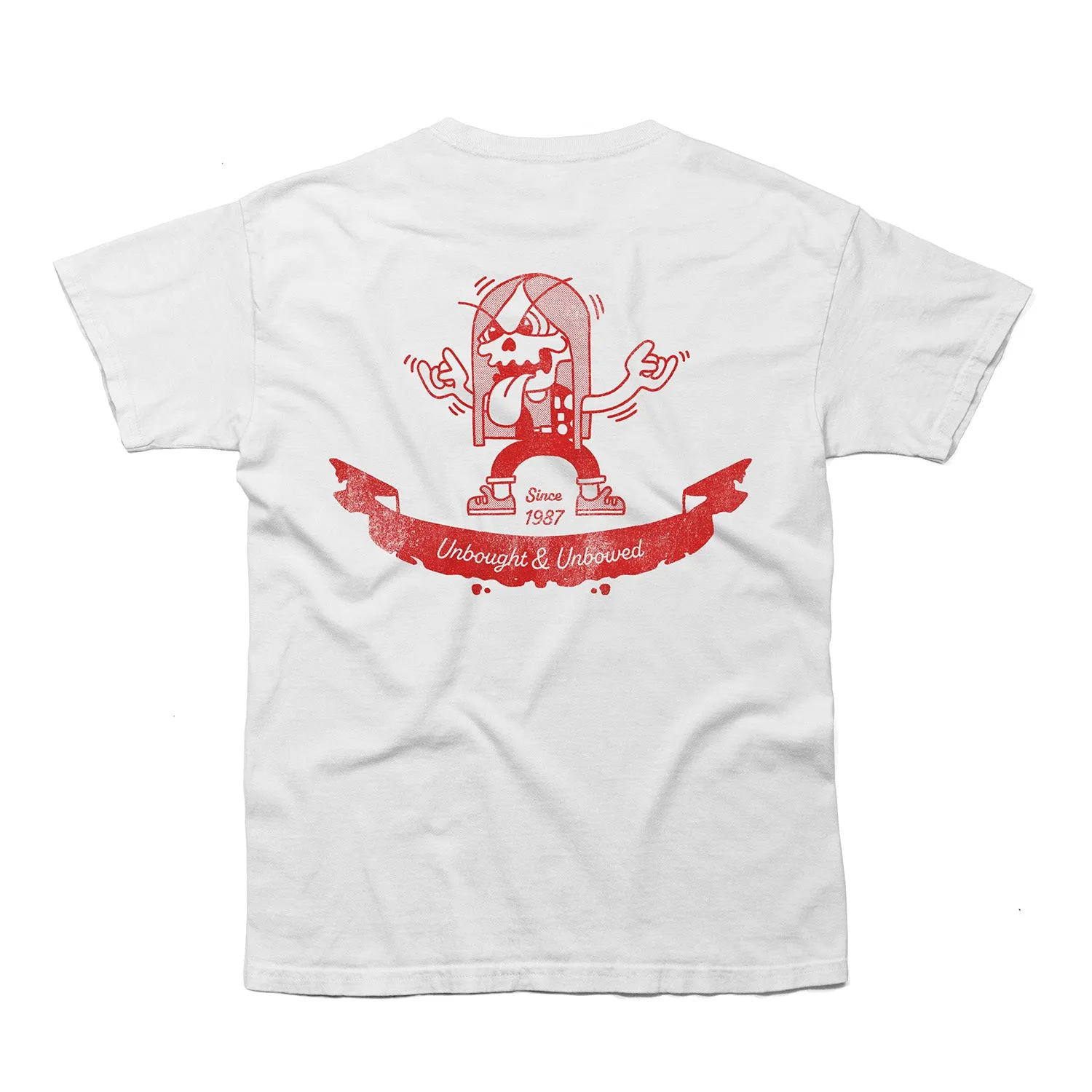 Earache "Built To Grind" White T-shirt