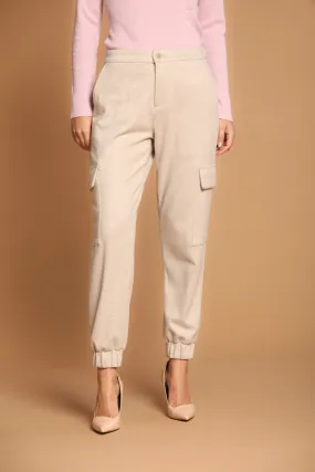 Easy Cargo pantalone cargo donna in jersey relaxed fit
