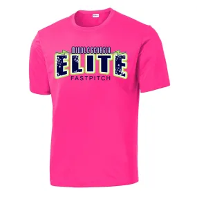 Elite - Lightening Bolts PosiCharge Drifit Tee (ST350/YST350) - Neon Pink