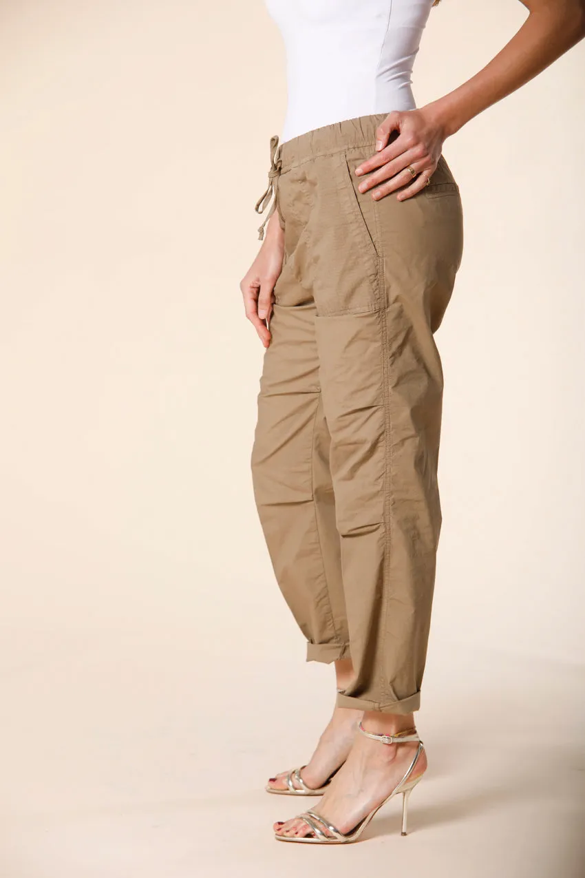 Fatique Jogger pantalone cargo jogger donna in tela paracadute relaxed