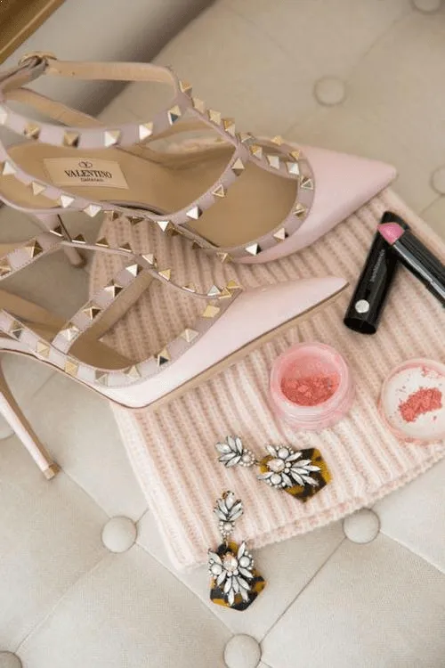 Fifth Avenue Pretty Peach High Heels