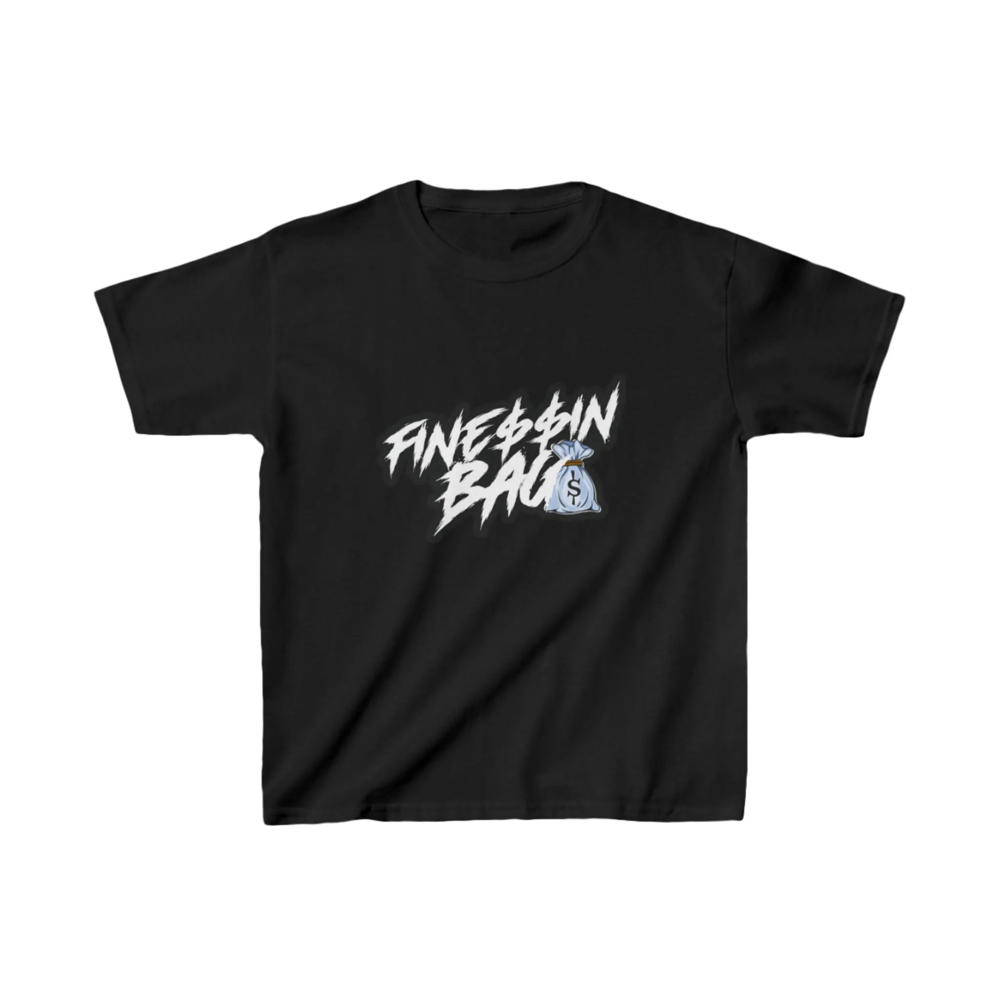 Finessin Bags Kids Black Heavy Cotton™ Tee