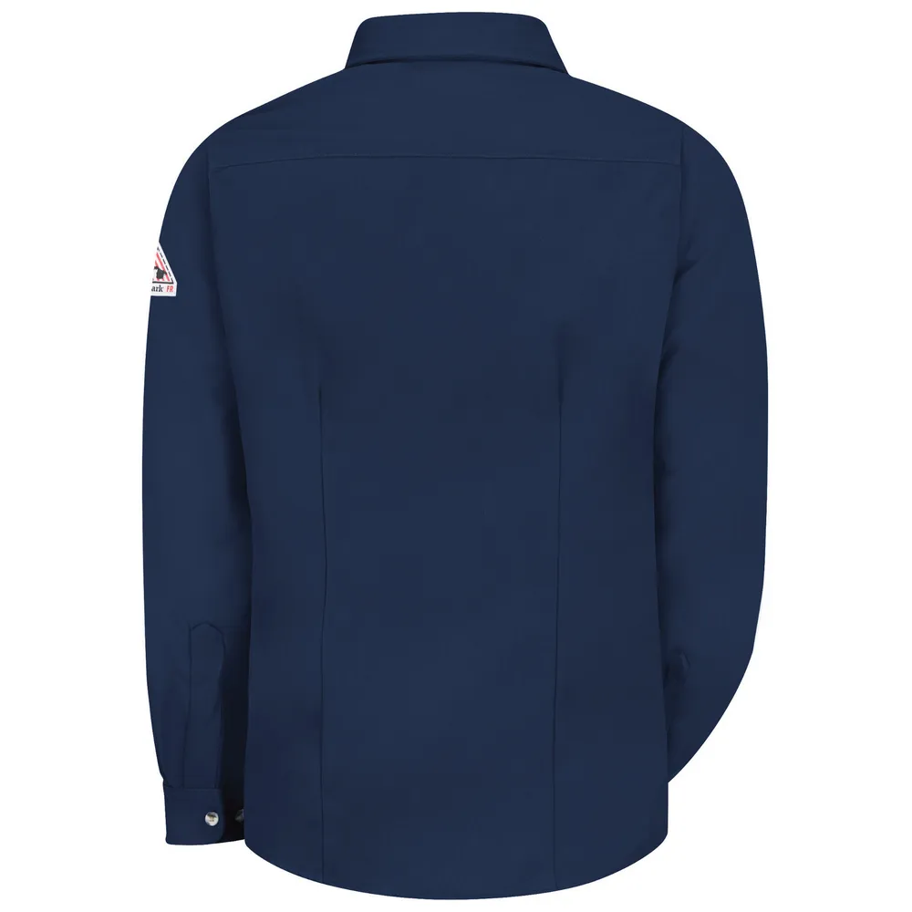 FR MIDWEIGHT UNIFORM DRESS SHIRT - NV-Navy | Bulwark SMU3