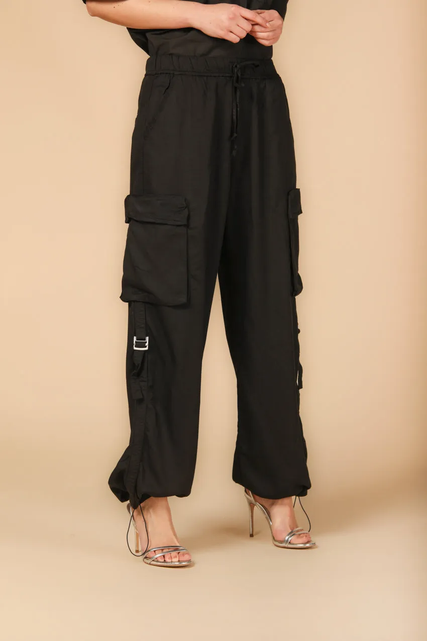 Francis pantalone cargo jogger donna in cotone modal relaxed