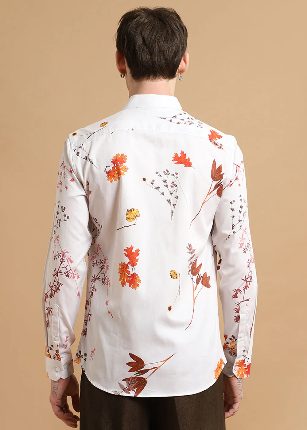 Fusion Leaf Printed shirt