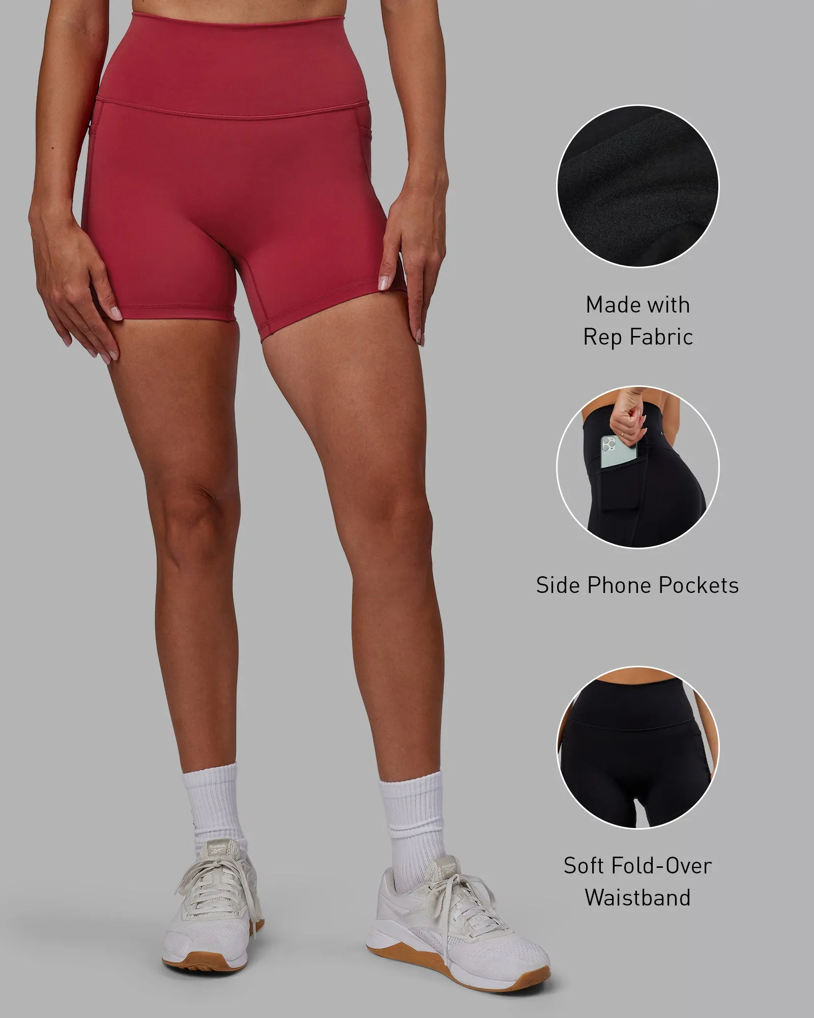 Fusion X-Length Shorts - Claret