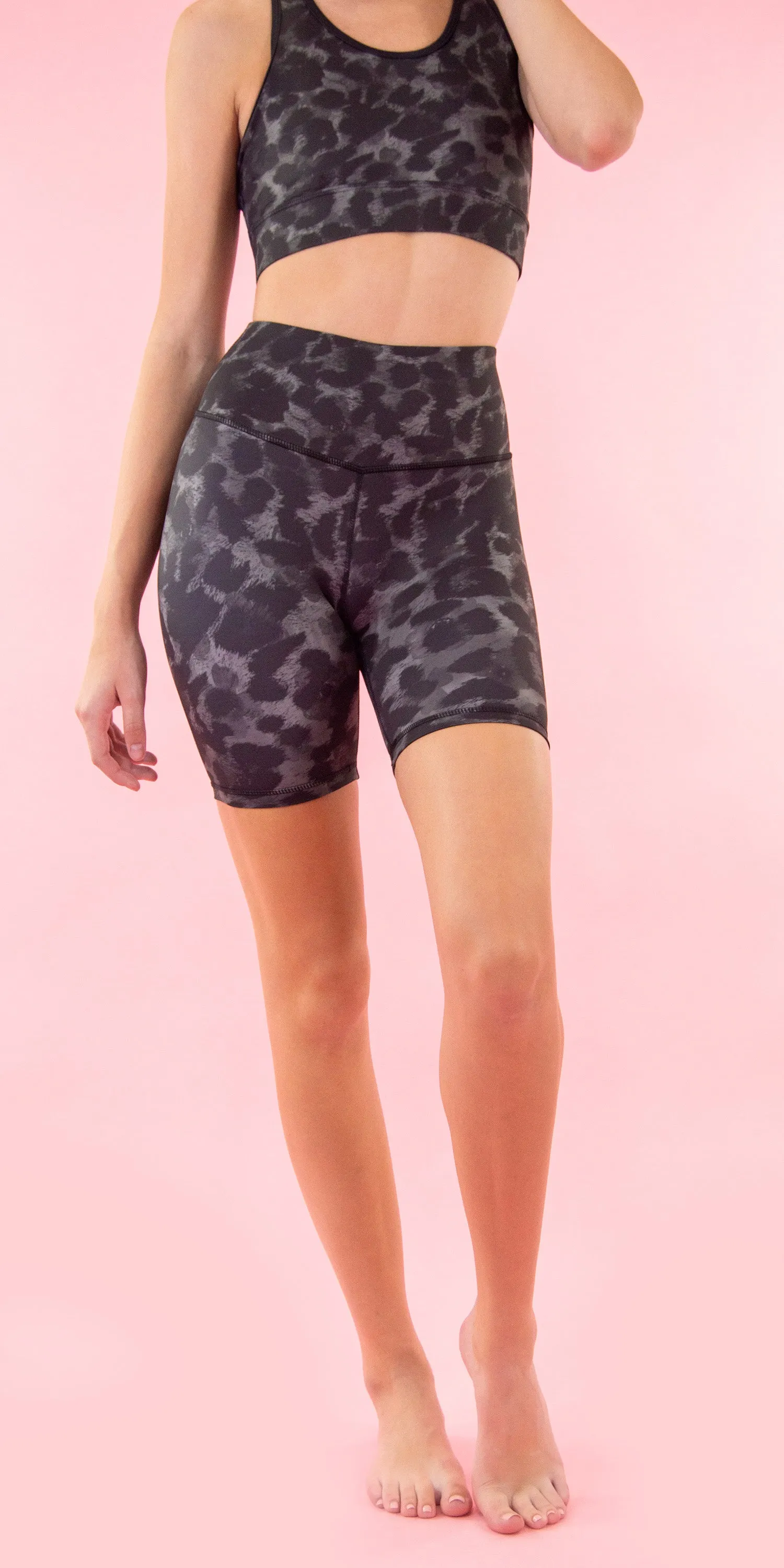 Graphite Leopard - Shorts