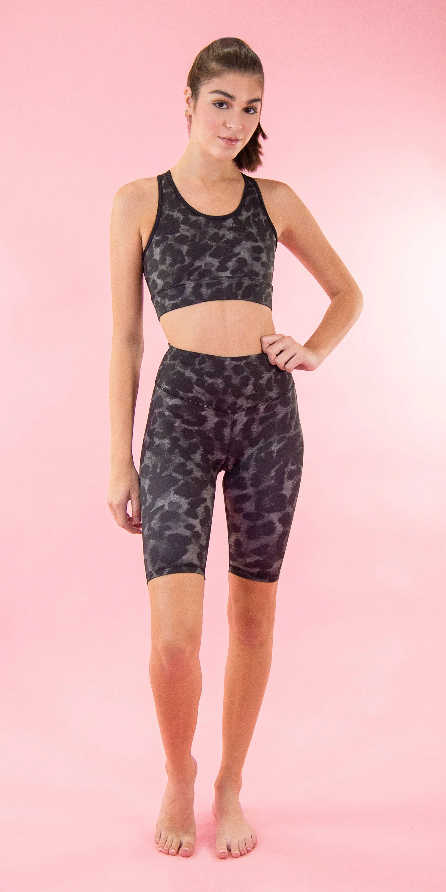 Graphite Leopard - Shorts