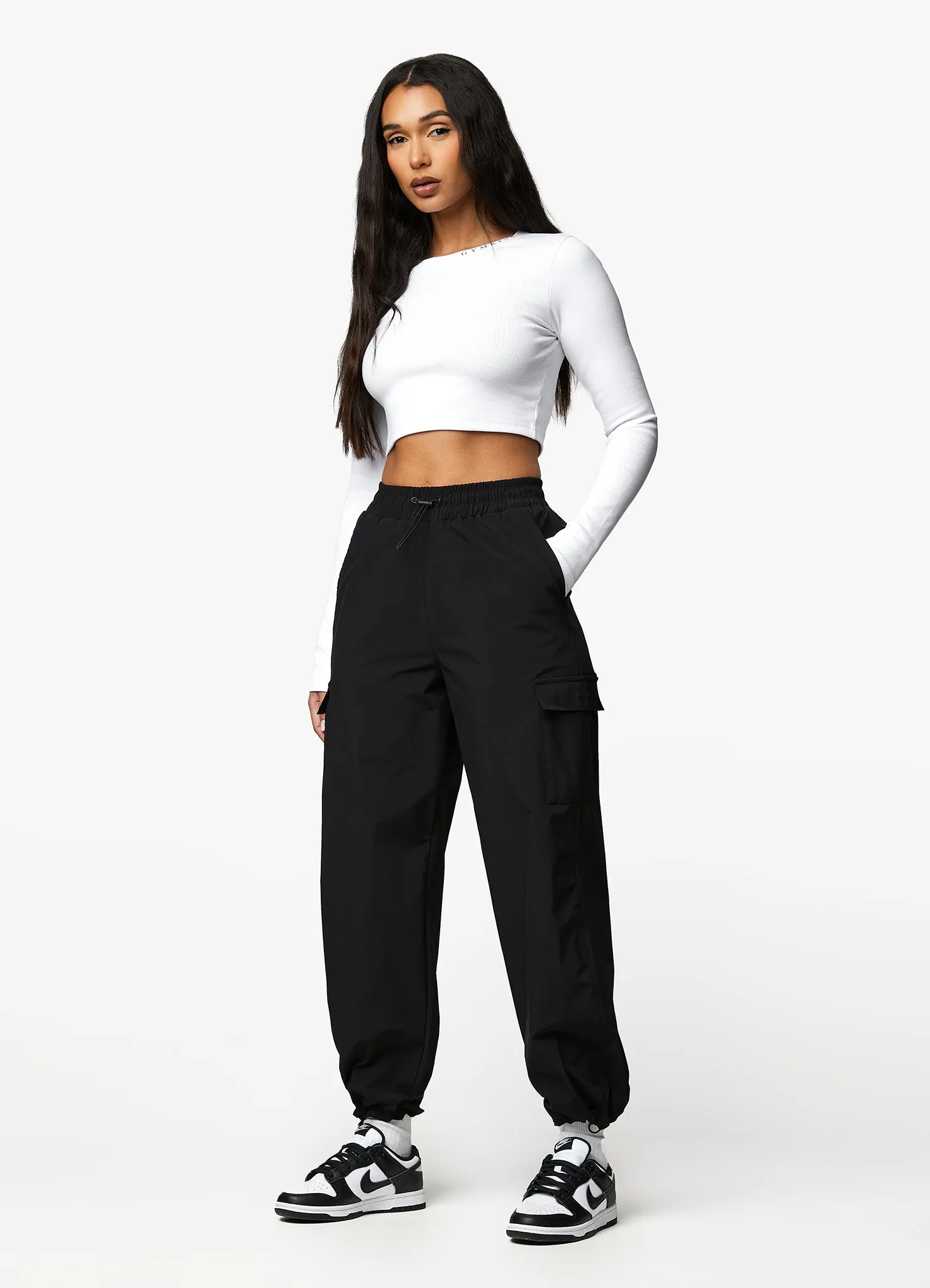 Gym King Utility Woven Cargo Pant - Black