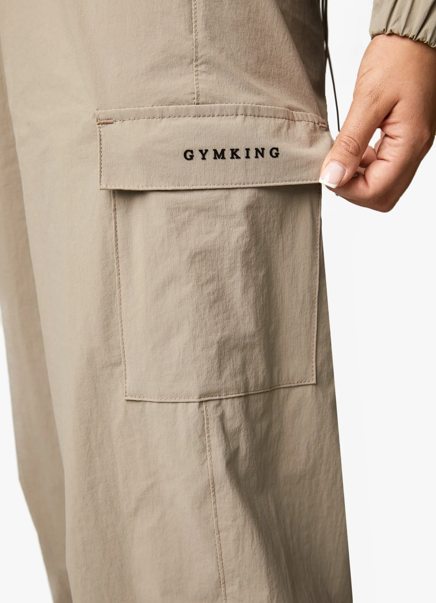 Gym King Utility Woven Tracksuit - Mocha