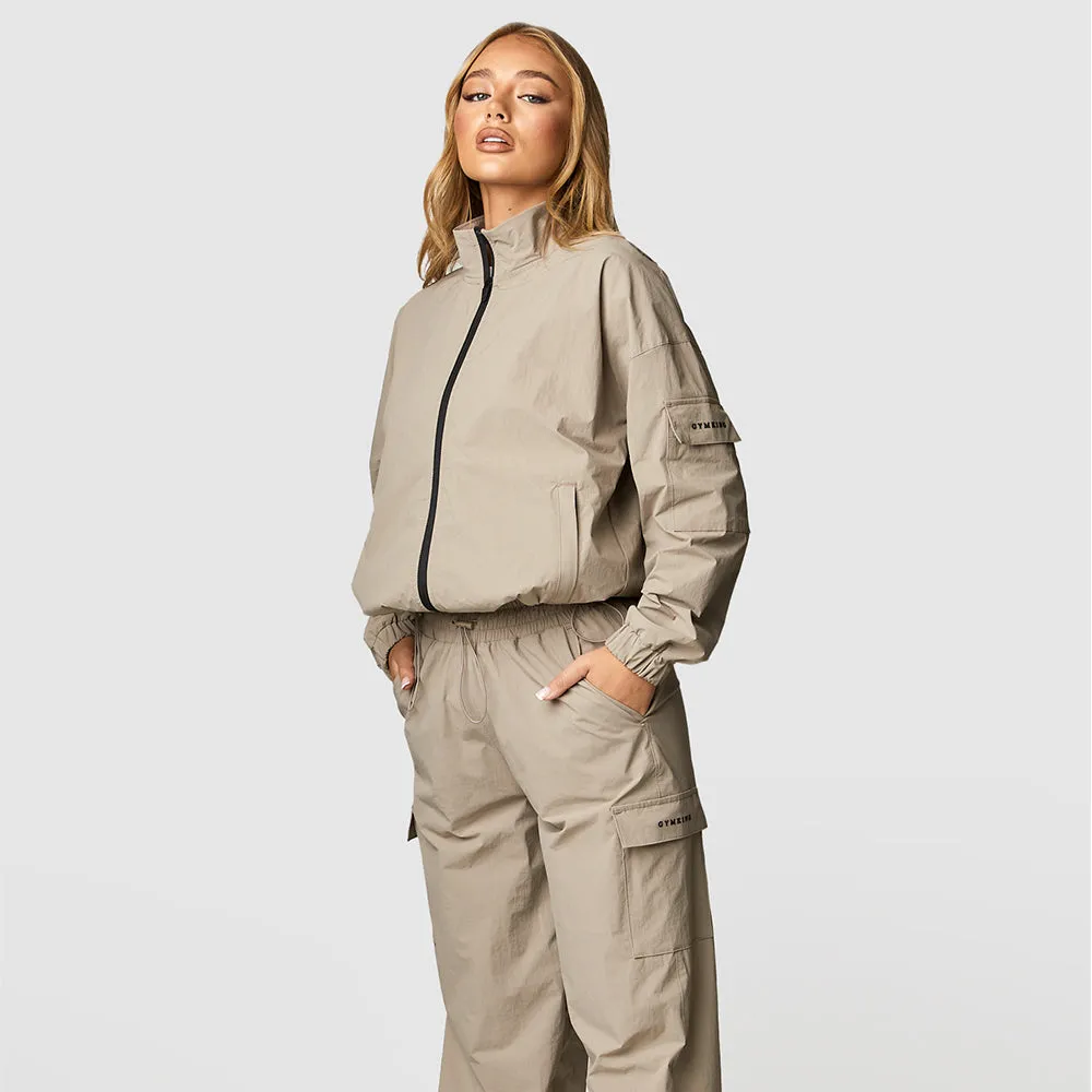 Gym King Utility Woven Tracksuit - Mocha