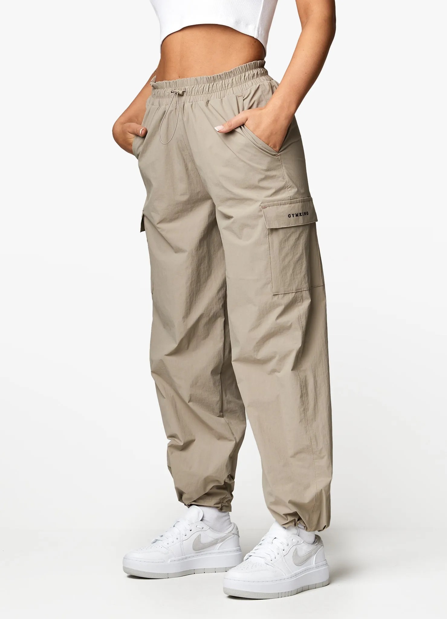 Gym King Utility Woven Tracksuit - Mocha