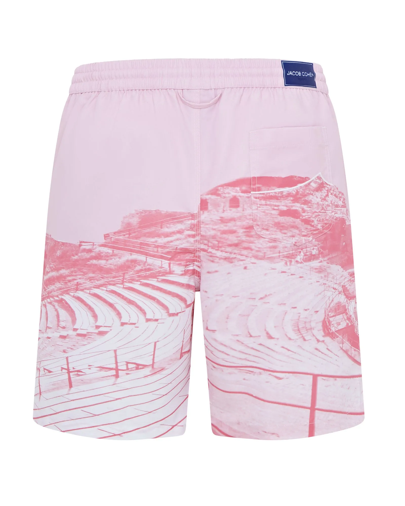 Jacob Cohen Taorima Print Quick Dry Swim Shorts (Rosewater)
