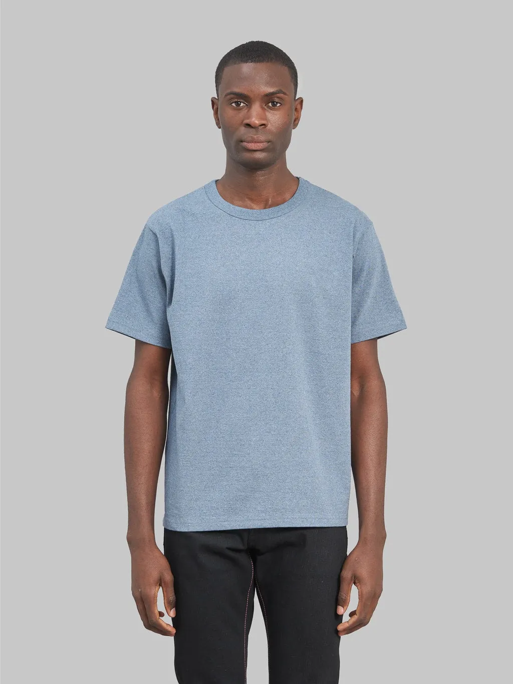 Japan Blue Recycled Denim T-shirt Mid Indigo